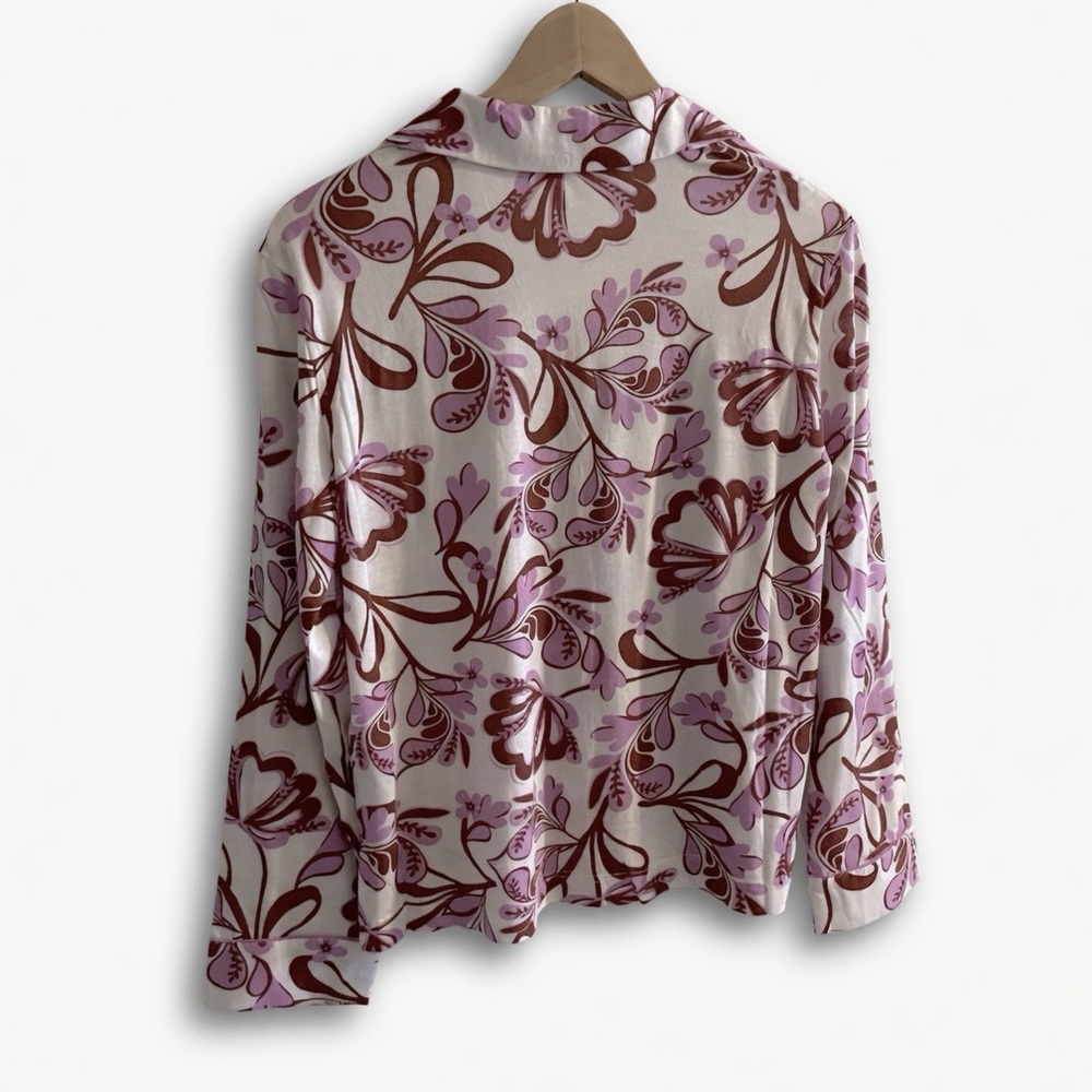 Anthropologie Long Sleeve Knit Pajama Top - Picture 2 of 6